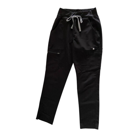 FIGS Pants - Figs Womens High Waisted Yola Skinny Scrub Pants Size XS Black Healthcare Nurse